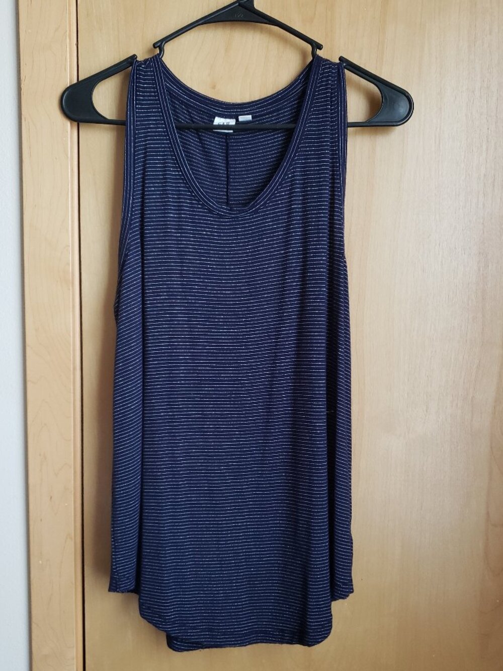 Gap Navy Sparkly Striped Tank Small